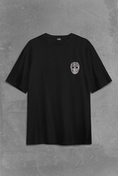 13. Cuma Onüçüncü Friday The 13Th 13 Sırt Ön Baskılı Oversize Tişört Unisex T-Shirt - Thumbnail