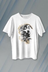 2Pac Hip Hip Rap Amerika West Coast Baskılı Tişört Unisex T-shirt - Thumbnail