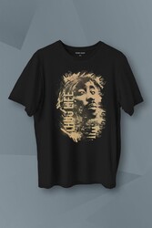 2Pac Hip Hip Rap Amerika West Coast Baskılı Tişört Unisex T-Shirt - Thumbnail