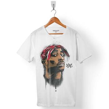 2PAC TUPAC SHAKUR MAKAVELI CARTOON ATWORK HİP HOP ERKEK TİŞÖRT