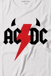 Ac Dc Alternatif Doğru Akım Music Devil Baskılı Tişört Çocuk T-shirt - Thumbnail