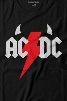 Ac Dc Alternatif Doğru Akım Music Devil Baskılı Tişört Çocuk T-shirt