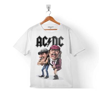 AC DC BAND CARTOON ALTERNATİF DOĞRU AKIM ÇOCUK TİŞÖRT