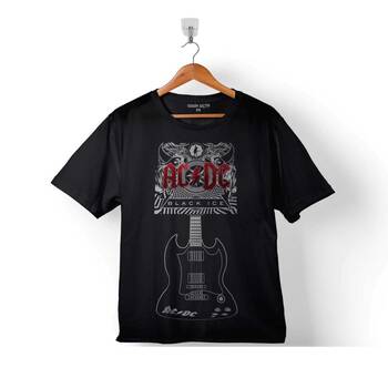 AC DC BLACK ICE GUITAR GİTAR ALTERNATİF AKIM ÇOCUK TİŞÖRT