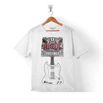 AC DC BLACK ICE GUITAR GİTAR ALTERNATİF AKIM ÇOCUK TİŞÖRT