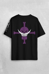 Ace Fire Fist Whitebeard Pirates Portgas One Piece ASCE Anime Kol Baskılı Oversize T-shirt - Thumbnail