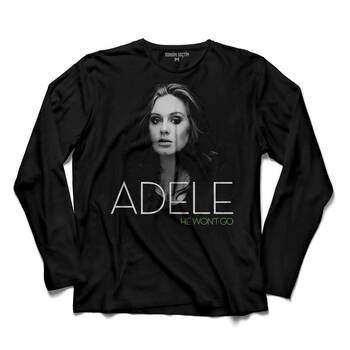 ADELE TOUR HE WON'T GO LYRICS UZUN KOLLU TİŞÖRT