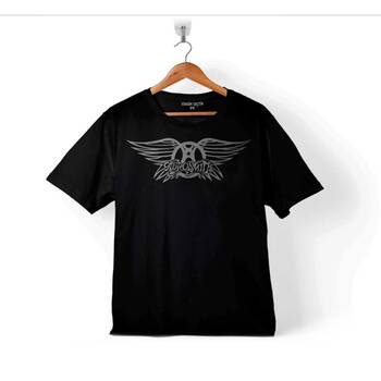 AEROSMITH STEVEN TYLER BLACK ON BLACK WİNGS 3 ÇOCUK TİŞÖRT