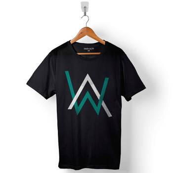 Alan Walker Logosu Baskılı Tişört Unisex T-Shirt