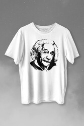 Albert Einstein İzafiyet Görelilik Teoremi Fizik Baskılı Tişört Unisex T-shirt - Thumbnail