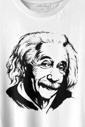 Albert Einstein İzafiyet Görelilik Teoremi Fizik Baskılı Tişört Unisex T-shirt - Thumbnail