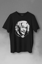 Albert Einstein İzafiyet Görelilik Teoremi Fizik Baskılı Tişört Unisex T-Shirt - Thumbnail