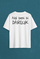 Aldi Beni Bi Darluk Darlık Karadeniz Trabzon Of Sırt Ön Baskılı Oversize Tişört Unisex T-Shirt - Thumbnail