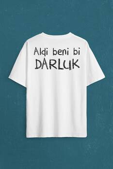 Aldi Beni Bi Darluk Darlık Karadeniz Trabzon Of Sırt Ön Baskılı Oversize Tişört Unisex T-Shirt