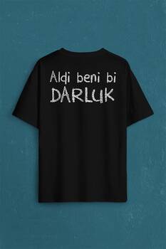 Aldi Beni Bi Darluk Darlık Karadeniz Trabzon Of Sırt Ön Baskılı Oversize Tişört Unisex T-Shirt