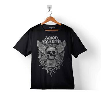 AMON AMARTH SKULL LOGO KURU KAFA ÇOCUK TİŞÖRT