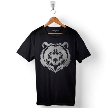 Angry Bear Head Kızgın Ayı Kafa Baskılı Tişört Unisex T-Shirt