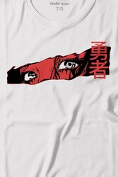 Anime Eyes Japanese Göz Japonca Urban Street Baskılı Tişört Çocuk T-shirt - Thumbnail