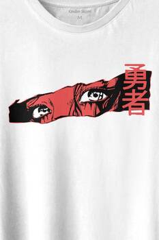 Anime Eyes Japanese Göz Japonca Urban Street Baskılı Tişört Unisex T-shirt