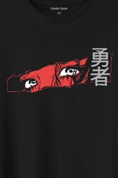 Anime Eyes Japanese Göz Japonca Urban Street Baskılı Tişört Unisex T-Shirt - Thumbnail