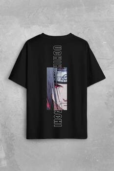 Anime Itachi Uchiha Naruto Manga Konoha Sharingan Baskılı Unisex Oversize T-shirt