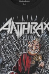 Anthrax Thrash Metal Big Four Guitar Gitar Music Baskılı Siyah Tişört - Thumbnail