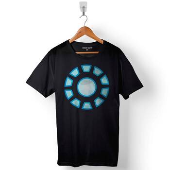 Arc Reactor Iron Man Demir Adam Baskılı Tişört Unisex T-Shirt