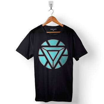 Arc Reactor Iron Man Demir Adam Baskılı Tişört Unisex T-Shirt