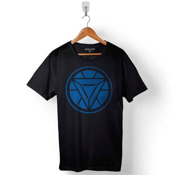 Arc Reactor Iron Man Demir Adam Baskılı Tişört Unisex T-Shirt