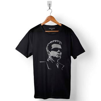 Arnold Schwarzenegger Terminatör Baskılı Tişört Unisex T-Shirt