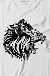 Aslan Lion Head Champion Şampiyon Kral King Galata Baskılı Tişört Çocuk T-shirt - Thumbnail