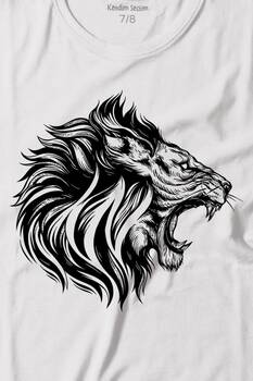 Aslan Lion Head Champion Şampiyon Kral King Galata Baskılı Tişört Çocuk T-shirt