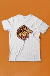 Aslan Lion Head Champion Şampiyon Kral King Galata Baskılı Tişört Çocuk T-shirt - Thumbnail