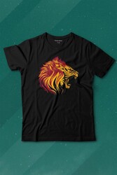 Aslan Lion Head Champion Şampiyon Kral King Galata Baskılı Tişört Çocuk T-shirt - Thumbnail