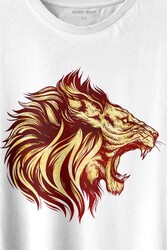 Aslan Lion Head Champion Şampiyon Kral King Galata Baskılı Tişört Unisex T-shirt - Thumbnail