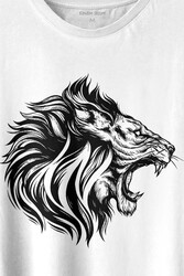 Aslan Lion Head Champion Şampiyon Kral King Galata Baskılı Tişört Unisex T-shirt - Thumbnail