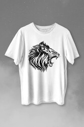 Aslan Lion Head Champion Şampiyon Kral King Galata Baskılı Tişört Unisex T-shirt - Thumbnail