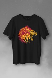 Aslan Lion Head Champion Şampiyon Kral King Galata Baskılı Tişört Unisex T-Shirt - Thumbnail