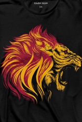 Aslan Lion Head Champion Şampiyon Kral King Galata Uzun Kollu Tişört Baskılı T-Shirt - Thumbnail