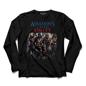 ASSASSINS ASSASSIN'S CREED UNITY 4 5 IV UZUN KOLLU TİŞÖRT