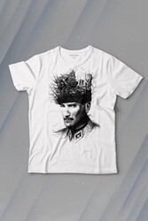 Atatürk Çanakkale Silüet Tipografi Mustafa Kemal Cumhuriyet Baskılı Tişört Çocuk T-shirt - Thumbnail