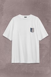 Attack On Titan Regiments Scout Symbol Sırt Ön Baskılı Oversize Tişört Unisex T-Shirt - Thumbnail