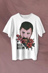 Azer Bülbül Dardayım Arabesk Baskılı Tişört Unisex T-shirt - Thumbnail