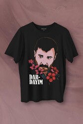 Azer Bülbül Dardayım Arabesk Baskılı Tişört Unisex T-Shirt - Thumbnail