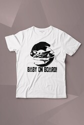 Baby on Board Yoda Star Wars Bebek Mandalorian Jedi Baskılı Tişört Çocuk T-shirt - Thumbnail