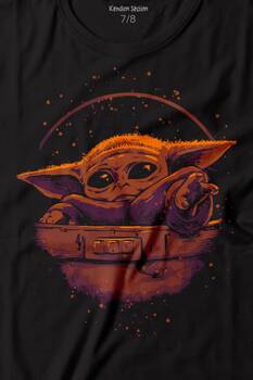 Baby on Board Yoda Star Wars Yeşil Bebek Mandalorian 2 Baskılı Tişört Çocuk T-shirt