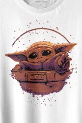 Baby on Board Yoda Star Wars Yeşil Bebek Mandalorian 2 Baskılı Tişört Unisex T-shirt - Thumbnail