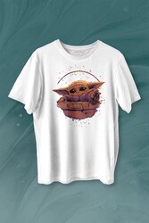 Baby on Board Yoda Star Wars Yeşil Bebek Mandalorian 2 Baskılı Tişört Unisex T-shirt - Thumbnail