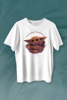 Baby on Board Yoda Star Wars Yeşil Bebek Mandalorian 2 Baskılı Tişört Unisex T-shirt