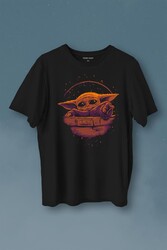 Baby On Board Yoda Star Wars Yeşil Bebek Mandalorian 2 Baskılı Tişört Unisex T-Shirt - Thumbnail